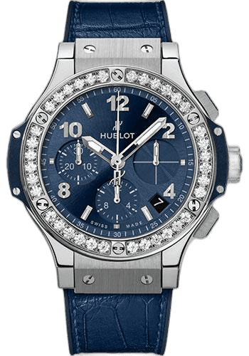 Hublot Big Bang Steel Blue Diamonds Watch - 41 mm - Blue Dial-341.SX.7170.LR.1204 41mm Diamond Blue Dial