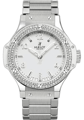 Big Bang Steel White Watch-361.SE.2010.SE.1104 38mm Diamond White Dial by Hublot — 361.SE.2010.SE.1104