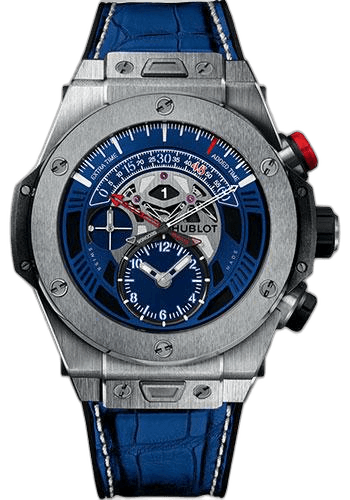 Hublot 45mm Titanium Paris Saint-Germain Blue Dial Big Bang Unico Retrograde Paris Saint-Germain Limited Edition of 100 Watch-413.NX.1129.LR.PSG15 Watch Ref. 413.NX.1129.LR.PSG15