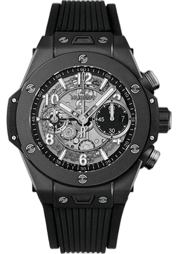 Big Bang Unico Black Magic Watch - 42 mm - Black Skeleton Dial - Black Structured Rubber Strap-441.CI.1171.RX · Hublot 42mm Ceramic — 441.CI.1171.RX