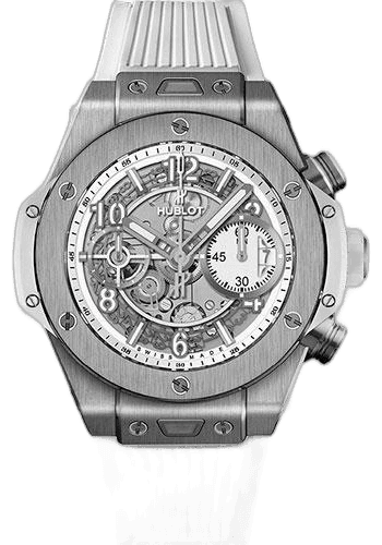 Hublot Big Bang Unico Titanium White 42mm Watch - 42 mm - White Skeleton Dial-441.NE.2010.RW (441.NE.2010.RW