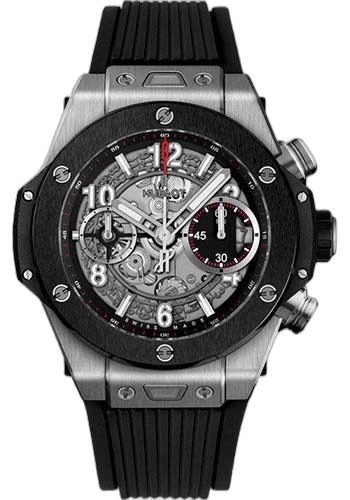 Hublot 42mm Black Dial Big Bang Unico Titanium Ceramic Watch-441.NM.1170.RX — Ref. 441.NM.1170.RX