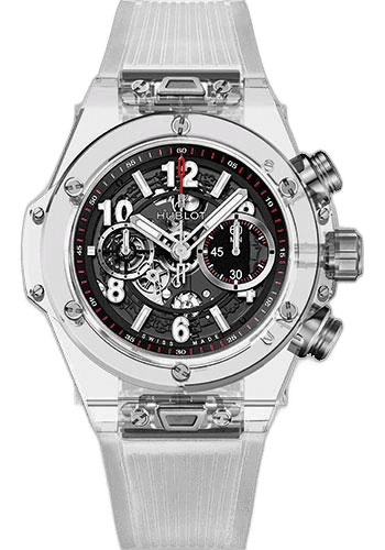 Hublot Big Bang Unico Unico Magic Sapphire Limited Edition of 500 Watch-411.JX.1170.RT 45mm Sapphire Crystal Black Dial Watch Ref. 411.JX.1170.RT