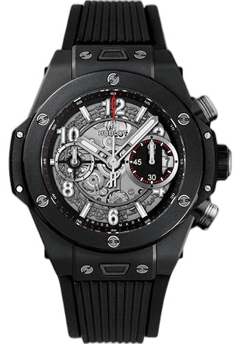 Hublot Ceramic Big Bang Unico Black Magic 42mm Watch - 42 mm - Black Skeleton Dial-441.CI.1170.RX — Ref. 441.CI.1170.RX