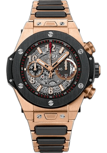 Hublot Big Bang Unico King Gold Ceramic Watch-411.OM.1180.OM 45mm Black Dial Ref. 411.OM.1180.OM