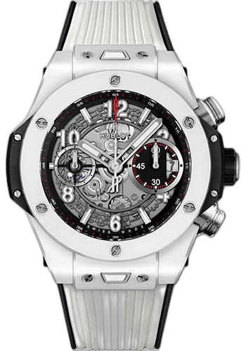 Hublot Big Bang Unico White Ceramic 42mm Watch - 42 mm - Black Skeleton Dial-441.HX.1170.RX Ref. 441.HX.1170.RX