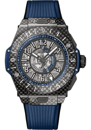 Hublot Big Bang Unico GMT Watch-471.QX.7127.RX 45mm Carbon Silver Dial (471.QX.7127.RX
