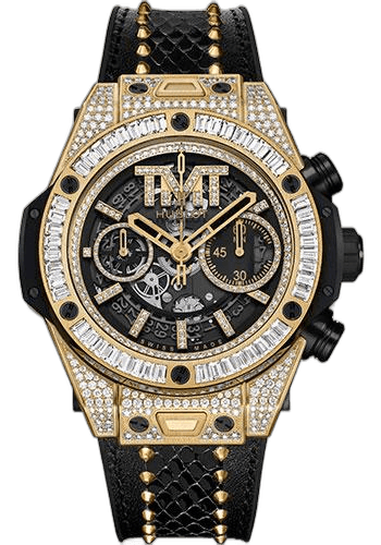 Hublot 45mm Diamond Black Dial Big Bang Unico TMT Yellow Gold Limited Edition of 10 Watch-411.VX.1180.PR.0904.TMT18 Watch Ref. 411.VX.1180.PR.0904.TMT18