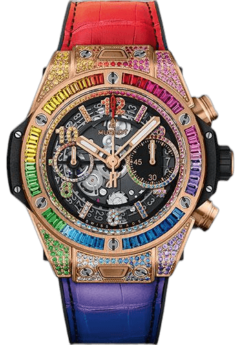Hublot Big Bang Unico King Gold Rainbow Watch - 42 mm - Black Skeleton Dial-441.OX.9910.LR.0999 42mm Watch Ref. 441.OX.9910.LR.0999
