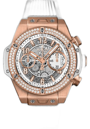 Big Bang Unico King Gold White Diamonds 42mm Watch - 42 mm - White Skeleton Dial-441.OE.2010.RW.1104 · Hublot Diamond White Dial — 441.OE.2010.RW.1104