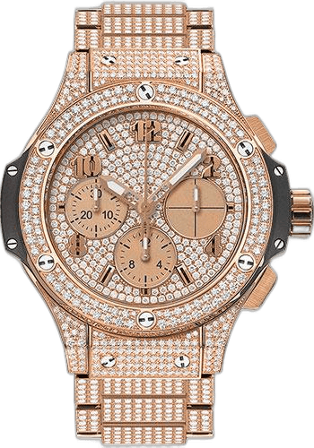 Hublot 41mm Gold Diamond Pave Dial Big Bang Watch-341.PX.9010.PX.3704 — Ref. 341.PX.9010.PX.3704