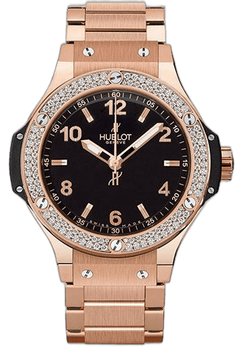 Hublot Big Bang Watch-361.PX.1280.PX.1104 38mm Gold Diamond Black Dial Ref. 361.PX.1280.PX.1104