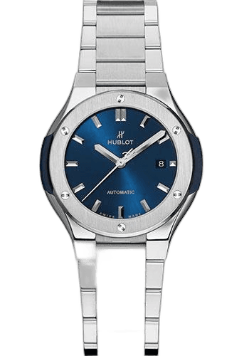 Classic Fusion Blue Titanium Bracelet Watch-585.NX.7170.NX 33mm — Hublot Ref. 585.NX.7170.NX