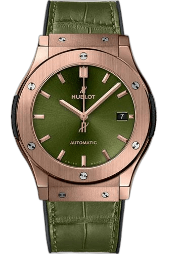 Hublot Classic Fusion King Gold Green Watch-511.OX.8980.LR 45mm Timepiece [511.OX.8980.LR