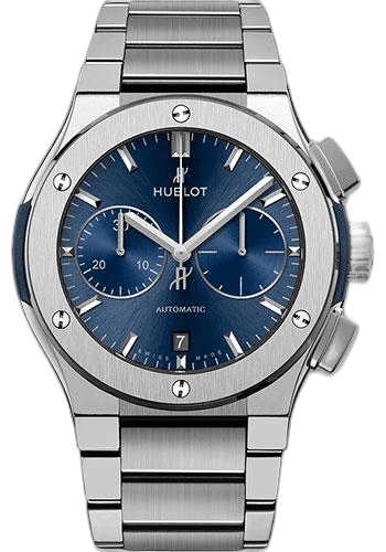 Classic Fusion Blue Chronograph Titanium Bracelet Watch-520.NX.7170.NX · Hublot 45mm — 520.NX.7170.NX