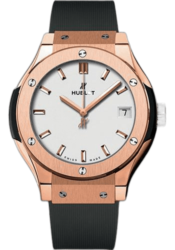 Classic Fusion King Gold Opaline Watch-581.OX.2611.RX 33mm Silver Dial Hublot Ref. 581.OX.2611.RX
