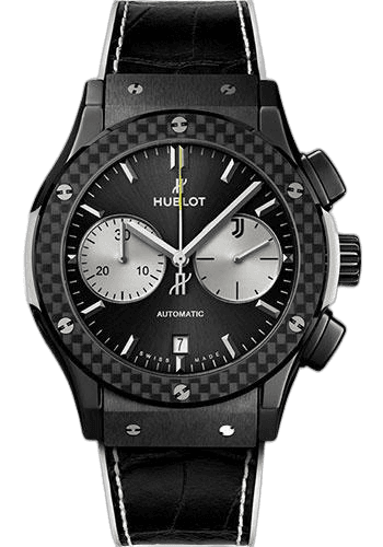 Hublot Classic Fusion Chronograph Juventus Limited Edition of 200 Watch-521.CQ.1420.LR.JUV18 45mm Ceramic Juventus Black Dial Watch Ref. 521.CQ.1420.LR.JUV18