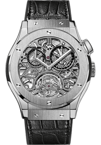 Hublot Classic Fusion Tourbillon Skeleton Titanium Limited Edition of 99 Watch-506.NX.0170.LR 45mm Sapphire Dial Ref. 506.NX.0170.LR