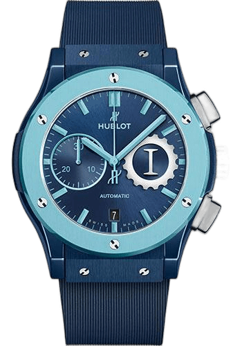 Hublot Classic Fusion 45mm Chronograph Garage Italia Sky Earth and Sea Watch Limited Edition of 100-521.EX.7170.RX.GIT19 Ceramic Blue Dial Timepiece [521.EX.7170.RX.GIT19