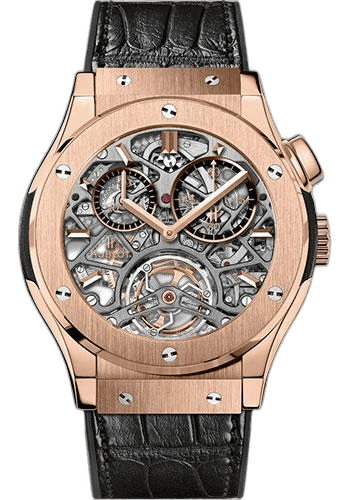 Hublot Classic Fusion Tourbillon Skeleton King Gold Limited Edition of 99 Watch-506.OX.0180.LR 45mm Sapphire Dial (506.OX.0180.LR