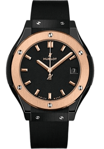 Hublot Classic Fusion Ceramic King Gold Watch - 33 mm - Black Lacquered Dial-581.CO.1181.RX 33mm (581.CO.1181.RX