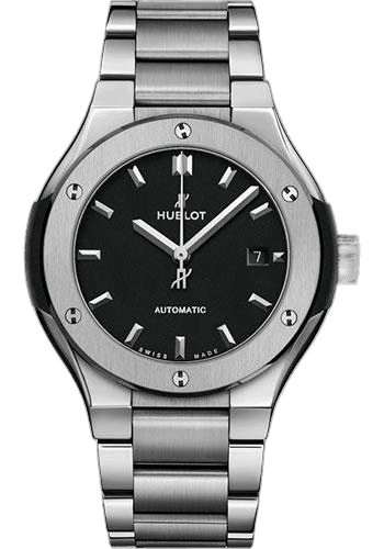 Hublot Classic Fusion Titanium Bracelet Watch - 33 mm - Black Dial-585.NX.1170.NX 33mm Ref. 585.NX.1170.NX