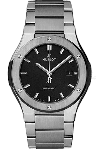 Classic Fusion Titanium Bracelet Watch - 42 mm - Black Dial-548.NX.1170.NX 42mm Hublot Ref. 548.NX.1170.NX