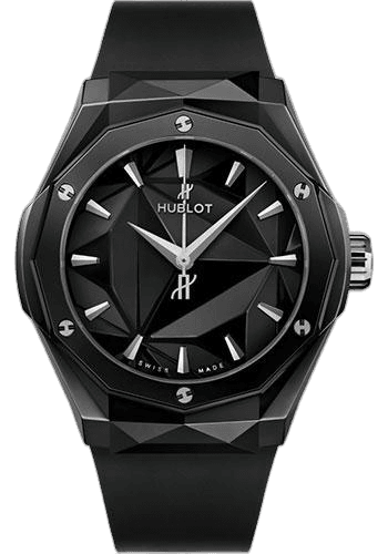 Classic Fusion Orlinski Black Magic Watch - 40 mm - Black Ceramic Dial - Black Smooth Rubber Strap-550.CS.1800.RX.ORL21 40mm Hublot Ref. 550.CS.1800.RX.ORL21