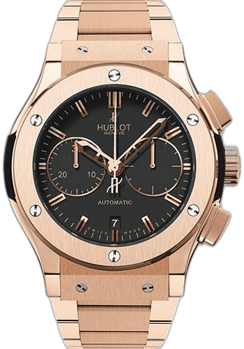 Hublot Classic Fusion Chronograph King Gold Watch-521.OX.1180.OX 45mm Black Dial Ref. 521.OX.1180.OX