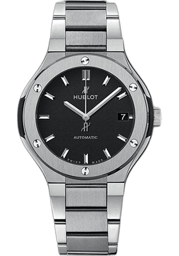 Hublot Classic Fusion Titanium Bracelet Watch-568.NX.1170.NX 38mm Black Dial Ref. 568.NX.1170.NX