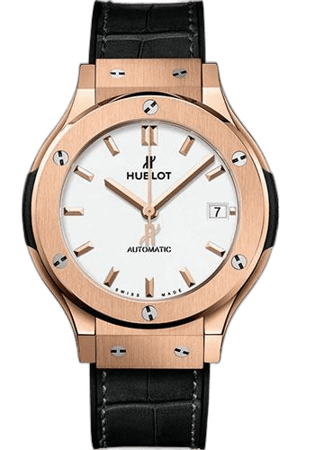 Classic Fusion King Gold Opalin Watch - 38 mm - Opaline Ed Dial - Black Rubber and Leather Strap-565.OX.2611.LR · Hublot 38mm Red Dial — 565.OX.2611.LR