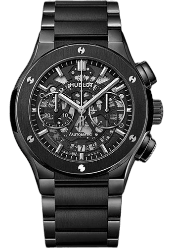 Classic Fusion Aerofusion Black Magic Bracelet Watch - 45 mm - Sapphire Crystal Dial-528.CM.0170.CM 45mm Ceramic Hublot Ref. 528.CM.0170.CM