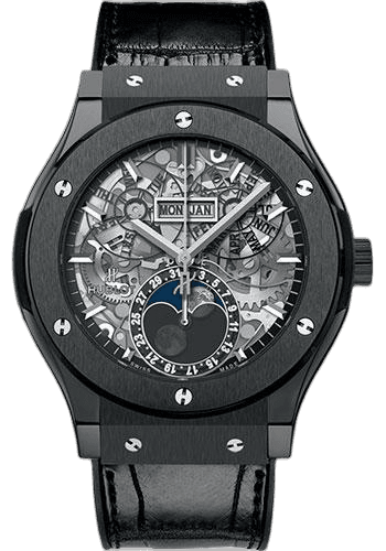 Hublot Classic Fusion Aerofusion Moonphase Black Magic Watch-517.CX.0170.LR 45mm Ceramic Sapphire Dial (517.CX.0170.LR