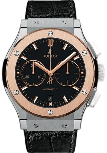 Hublot Classic Fusion Chronograph Titanium King Gold Watch-521.NO.1181.LR 45mm Black Dial Ref. 521.NO.1181.LR