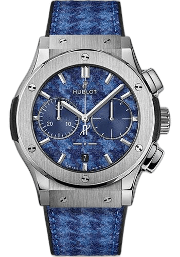 Classic Fusion Chronograph Italia Independent Pieds-De-Poule Titanium Limited Edition of 100 Watch-521.NX.2710.NR.ITI18 45mm — Hublot Ref. 521.NX.2710.NR.ITI18