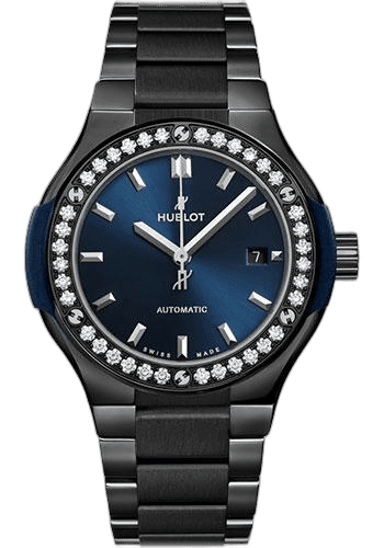 Classic Fusion Ceramic Blue Bracelet Diamonds Watch - 33 mm - Blue Dial-585.CM.7170.CM.1204 33mm Diamond Blue Dial · Hublot 585.CM.7170.CM.1204