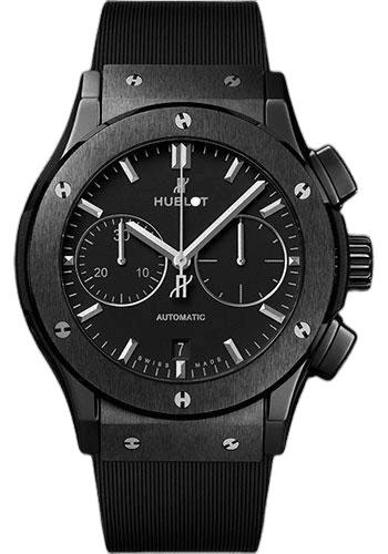 Hublot Classic Fusion Chronograph Black Magic Watch - 45 mm - Black Lacquered Dial-521.CM.1171.RX 45mm Ceramic