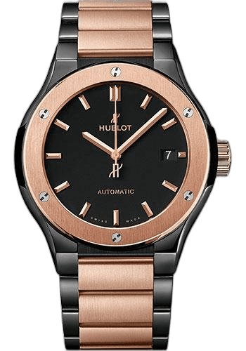 Classic Fusion Ceramic King Gold Bracelet Watch - 45 mm - Black Dial-510.CO.1180.CO 45mm · Hublot 510.CO.1180.CO