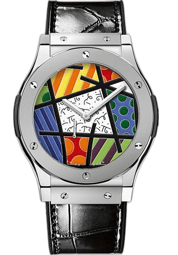 Hublot Classic Fusion Ultra-Thin Enamel Britto Platinum Limited Edition of 30 Watch-515.TS.0910.LR 45mm White Dial (515.TS.0910.LR