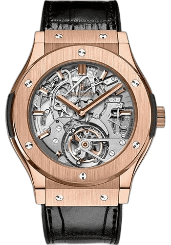 Hublot 45mm Sapphire Dial Classic Fusion Tourbillon Cathedral Minute Repeater King Gold Limited Edition of 50 Watch-504.OX.0180.LR Watch Ref. 504.OX.0180.LR