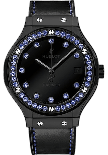Classic Fusion Shiny Ceramic Blue Watch-565.CX.1210.VR.1201 38mm Black Dial · Hublot 565.CX.1210.VR.1201
