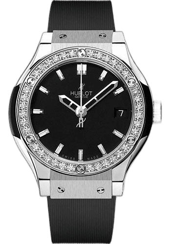 Classic Fusion Titanium Watch-581.NX.1170.RX.1104 33mm Diamond Black Dial Hublot Ref. 581.NX.1170.RX.1104