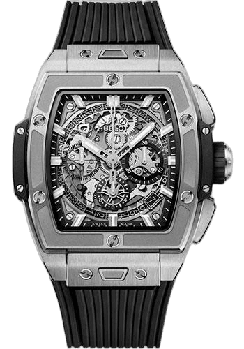 Hublot Spirit of Big Bang Titanium Watch - 42 mm - Sapphire Dial - Black Rubber Strap-642.NX.0170.RX 42mm Timepiece [642.NX.0170.RX