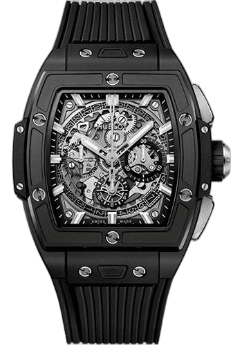 Hublot Spirit of Big Bang Black Magic Watch - 42 mm - Sapphire Dial - Black Rubber Strap-642.CI.0170.RX 42mm Ceramic Timepiece [642.CI.0170.RX