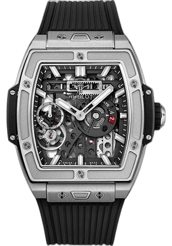 Hublot Spirit of Big Bang MECA-10 Titanium Watch - 45 mm - Black Skeleton Dial-614.NX.1170.RX 45mm Watch Ref. 614.NX.1170.RX