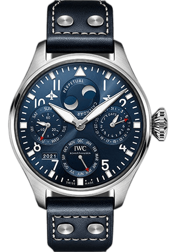 IWC Big Pilot's Watch Steel — Blue Perpetual Calendar Dial | Ref. IW503605