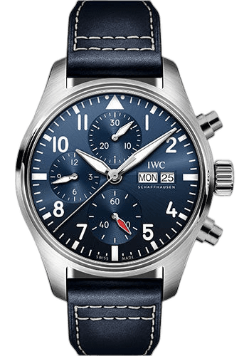 IWC Pilot's Watch Chronograph 41 Steel — Blue Luminescent Dial | Ref. IW388101