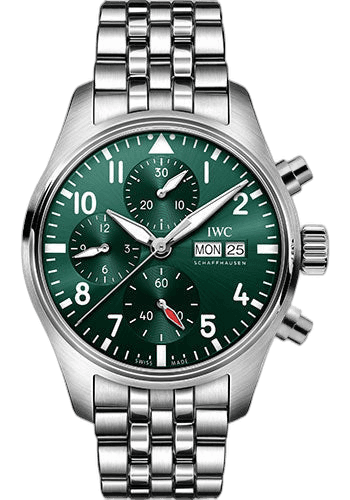 IWC Pilot's Watch Chronograph 41 Steel — Green Dial | Ref. IW388104