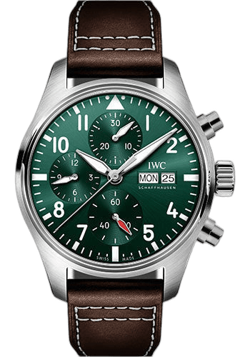 IWC Pilot's Watch Steel — Green Dial Chronograph | Ref. IW388103