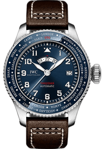 IWC Pilot's Watch Timezoner Steel — Blue Dial | Ref. IW395503